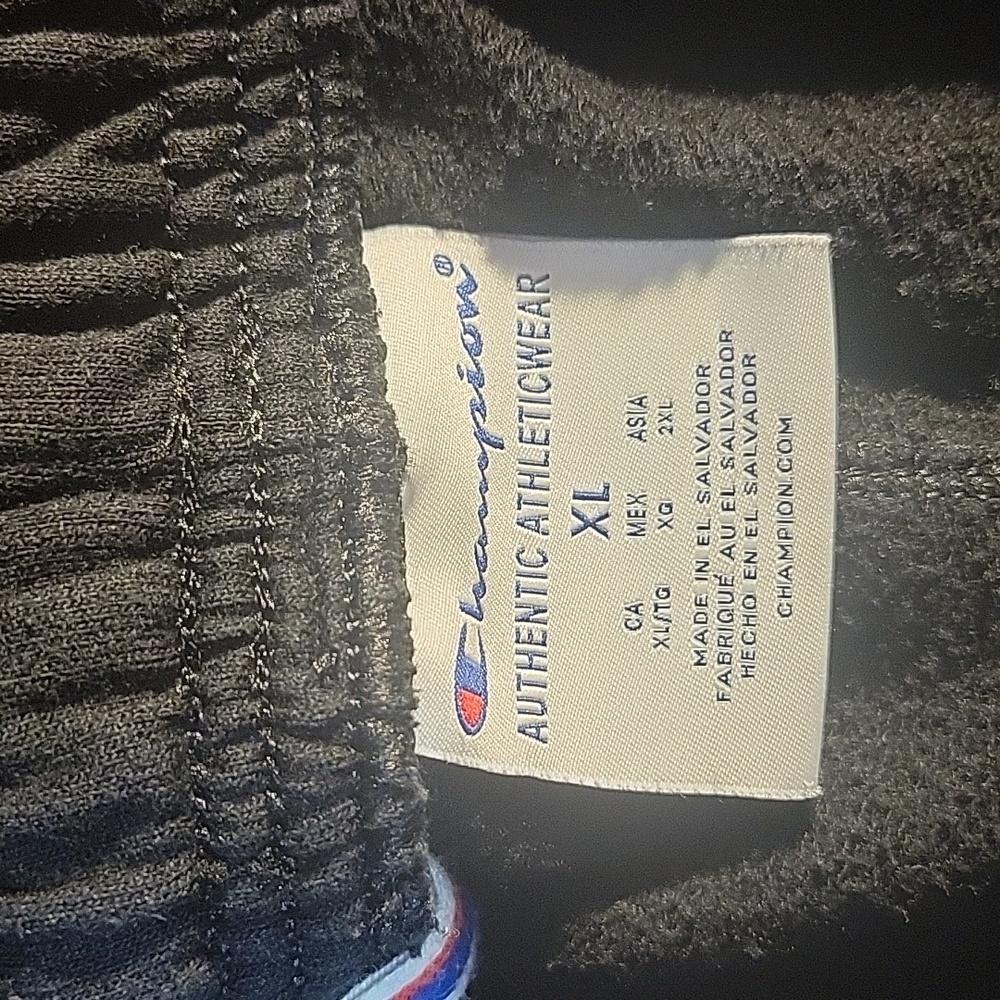 Mens Champion black fleece cotton joggers in size xl - Picture 6 of 9